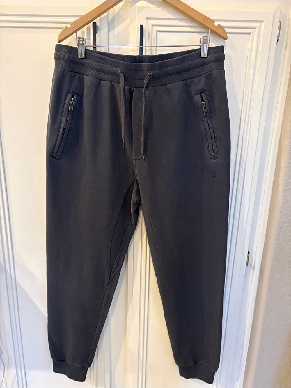 Ksubi Trak Sweatpants Mens XL blue  Jogger Pants Zip Pockets Logo Gym Pumpcover